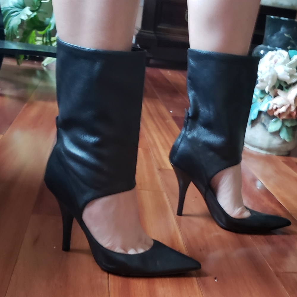 PAOLO Linea Saxy Ankle Cuffs Stilleto Shoes sz7